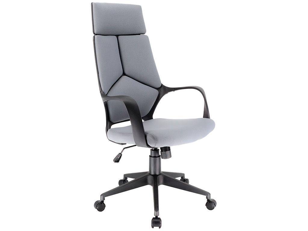 Кресло trio black (ткань серая)